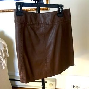 Vegan leather free people mini skirt